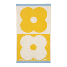 Spot Flower Domino Towel - Yellow - Hand Towel,Bath Towel Ht-062